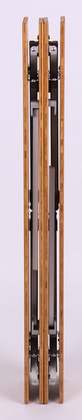 Carica immagine in Galleria Viewer, Tavolo in bambù HOLIDAY TRAVEL, struttura in alluminio, 100x65x42/65cm 9105491
