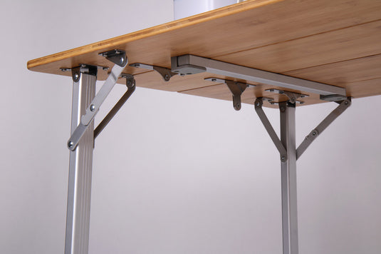 Tavolo in bambù HOLIDAY TRAVEL, struttura in alluminio, 100x65x42/65cm 9105491