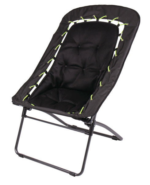 sedia pieghevole BUNGEE 81x71x99cm incl. 2 corde (calce, nero), fino a 120kg 910836