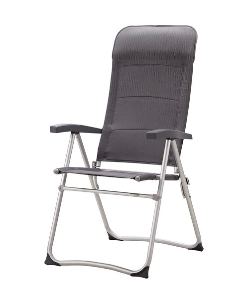 Sedia da campeggio Zenith in Charcol Grey, con tubo tondo 91156