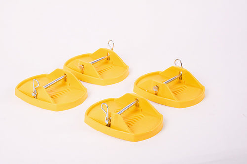 Set piastra di supporto 4 pezzi, giallo 91195