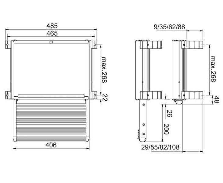 Load image into Gallery viewer, Passo estendibile manualmente per roulotte 912093
