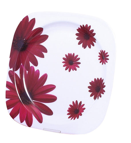 Set di piatti in melamina (Ø 22,5cm) Fiore Rosso, 2 pezzi 917011