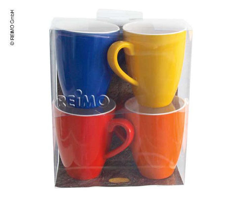 Tazza in melamina set di 4 SUNSHINE in 4 colori 91703