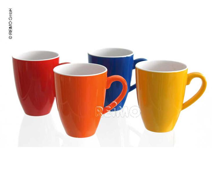 Load image into Gallery viewer, Tazza in melamina set di 4 SUNSHINE in 4 colori 91703
