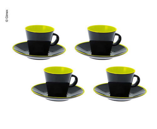 Gimex 4 pz. set Espresso, Linea Grigia calce 9170421