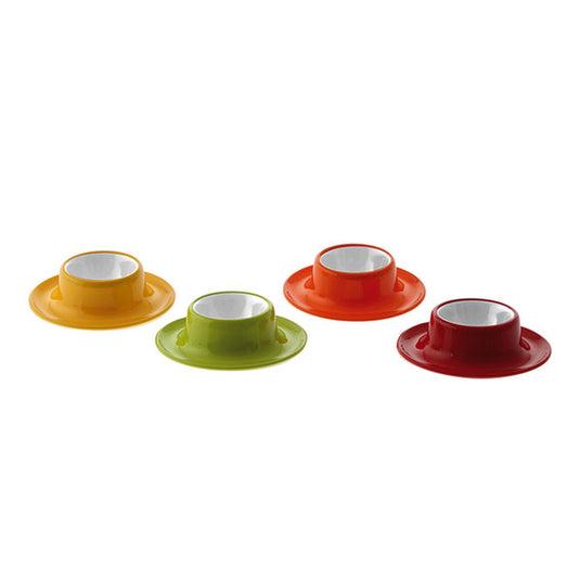 Set portauovo Gimex 4 pz. Rainbow in 4 colori 917096