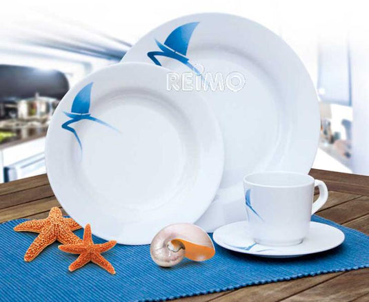 Set da tavola in melamina Albatross, 8 pezzi per 2 persone 91719