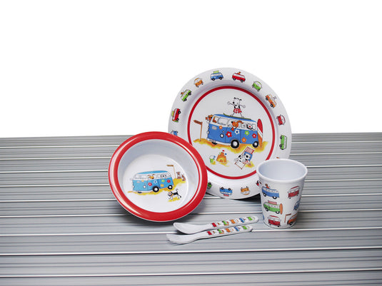 Set di cinture per bambini in melamina "Harry and Friends", 5 pezzi, motivo bus 917391