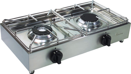 Cucina a gas di lusso in acciaio inox 30mbar 91758