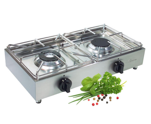 Cucina a gas di lusso in acciaio inox 50mbar 91759