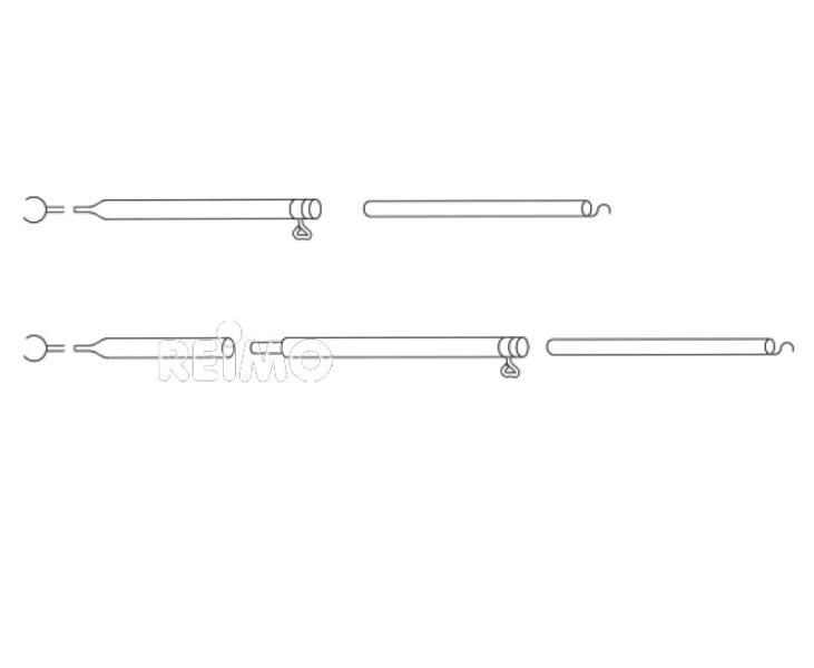 Carica immagine in Galleria Viewer, Barra di tensionamento/supporto per tetto in acciaio 160-260cm, 3 parti 91815
