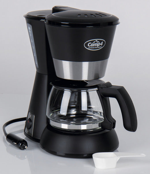 Load image into Gallery viewer, Macchina da caffè 12V 170W, nero 650ml, 4-6 tazze 91862
