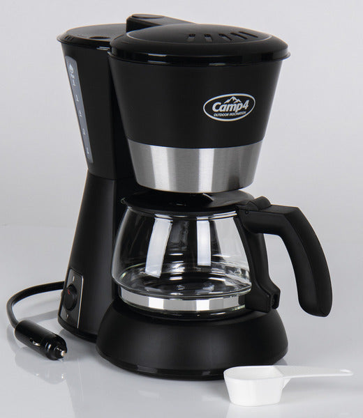 Load image into Gallery viewer, Macchina da caffè 12V 170W, nero 650ml, 4-6 tazze 91862
