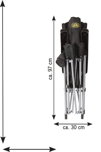 Sedia da campeggio pieghevole LA PALMA nero 92030