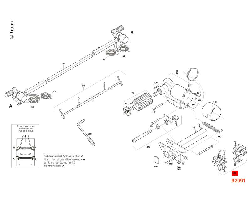 Load image into Gallery viewer, Set di telai standard BWP EM/CM Euro Mover II, altezza telaio min.185mm. 92091
