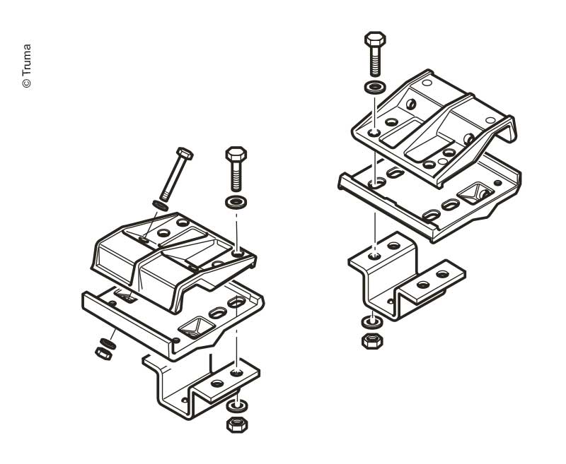 Load image into Gallery viewer, Set di telai standard BWP EM/CM Euro Mover II, altezza telaio min.185mm. 92091
