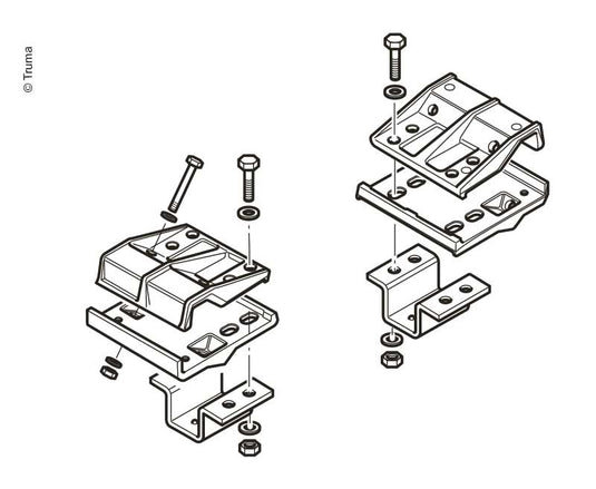 Set di telai standard BWP EM/CM Euro Mover II, altezza telaio min.185mm. 92091