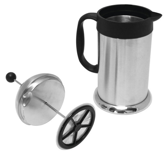 Macchina da caffè francese Press caffetteria argento 1,0 litri, acciaio inox 922210