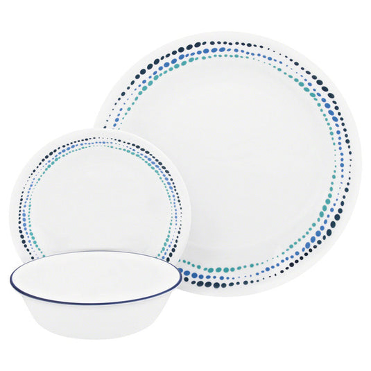 Set stoviglie CORELLE OCEAN BLUES, 12 pezzi, per 4 persone, indistruttibile 923192