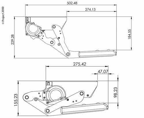 Gradino manuale, alluminio con gomma antiscivolo 923643