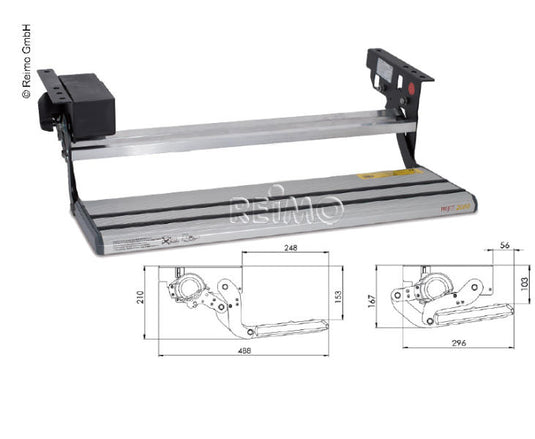 Gradino elettrico 12 Volt, larghezza 50 cm, per camper 923721