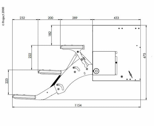 Doppio gradino elettrico, larghezza 48 cm, per camper di grandi dimensioni 923722