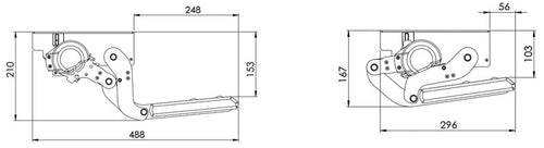 gradino elettrico 12 Volt, larghezza 44 cm, per camper 92372