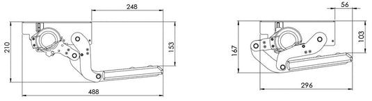 gradino elettrico 12 Volt, larghezza 44 cm, per camper 92372