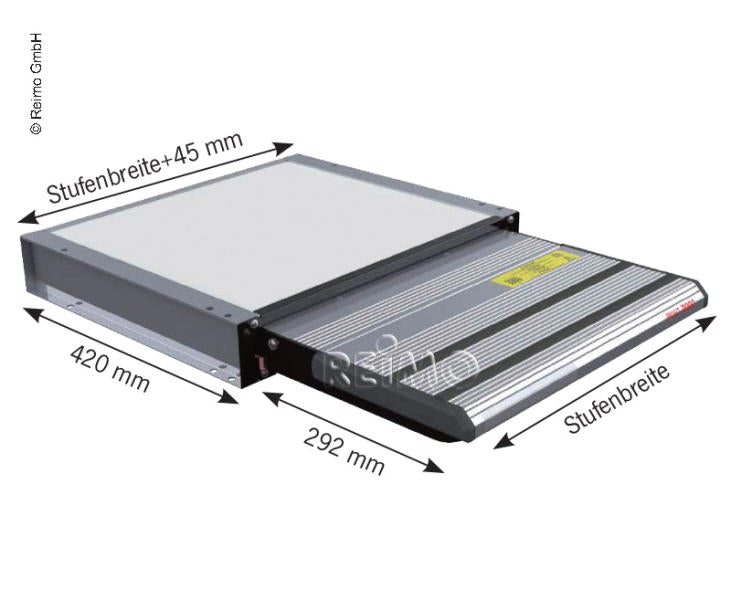 Carica immagine in Galleria Viewer, Gradino elettrico per camper o furgoncino 12V, consumo energetico 3A 92387
