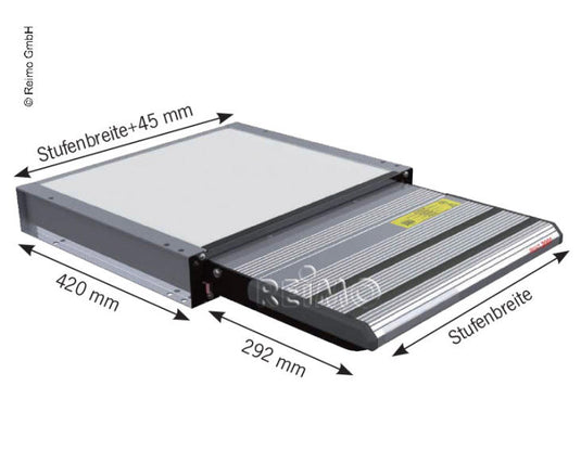 Gradino elettrico per camper o furgoncino 12V, consumo energetico 3A 92387