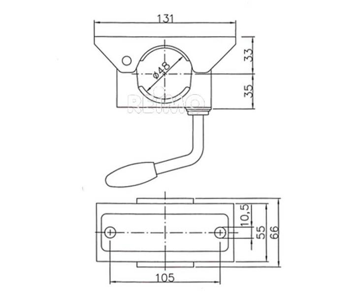 Load image into Gallery viewer, Staffa di bloccaggio KLE 48mm 92747
