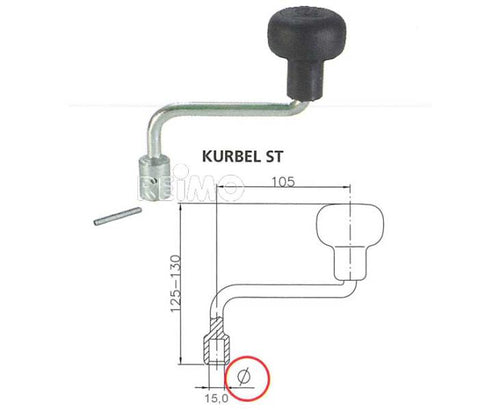 Manovella f.Ruota di supporto f.ST48 92784