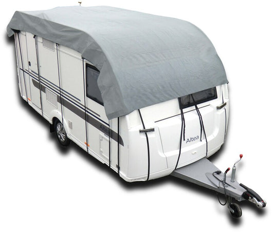 Tettoia per roulotte e camper 505x300cm, grigio, traspirante 92862