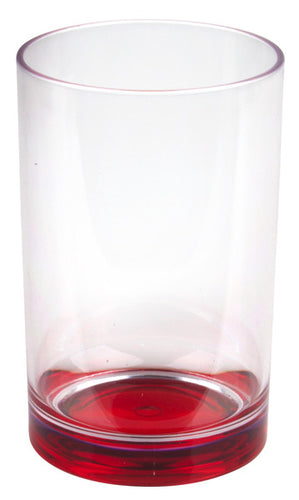 Bicchieri di plastica con fondo colorato, 350 ml, set da 2: giallo + rosso 929079