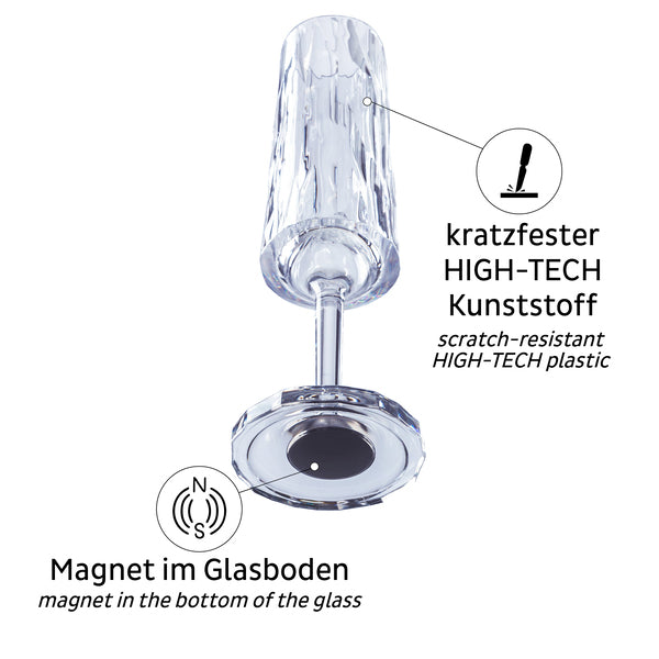 Carica immagine in Galleria Viewer, SILWY Bicchieri magnetici in plastica SEKT 0,15l 929505
