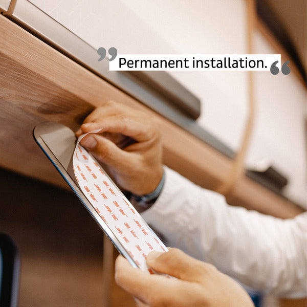 Carica immagine in Galleria Viewer, Binario in metallo SILWY - bianco o nero / lunghezza 25 o 50 cm M929538
