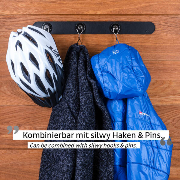 Carica immagine in Galleria Viewer, Binario in metallo SILWY - bianco o nero / lunghezza 25 o 50 cm M929538
