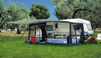 Tenda da sole Super taglia 4 per caravan al tramonto 93456