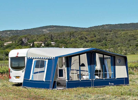 Tenda da sole per roulotte Commodore Royal size 14/850, con pali in CarbonX e Re 93551