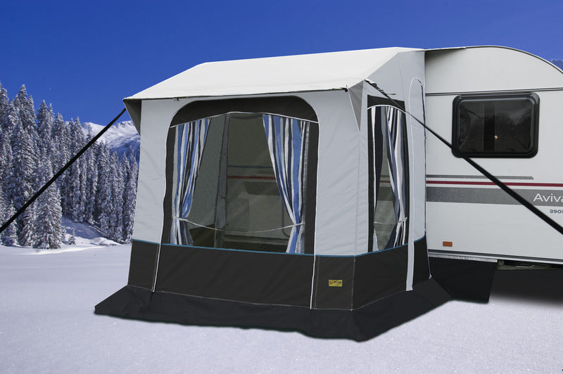 Load image into Gallery viewer, Tenda da sole invernale Cortina 2 per roulotte, pali in acciaio 93689
