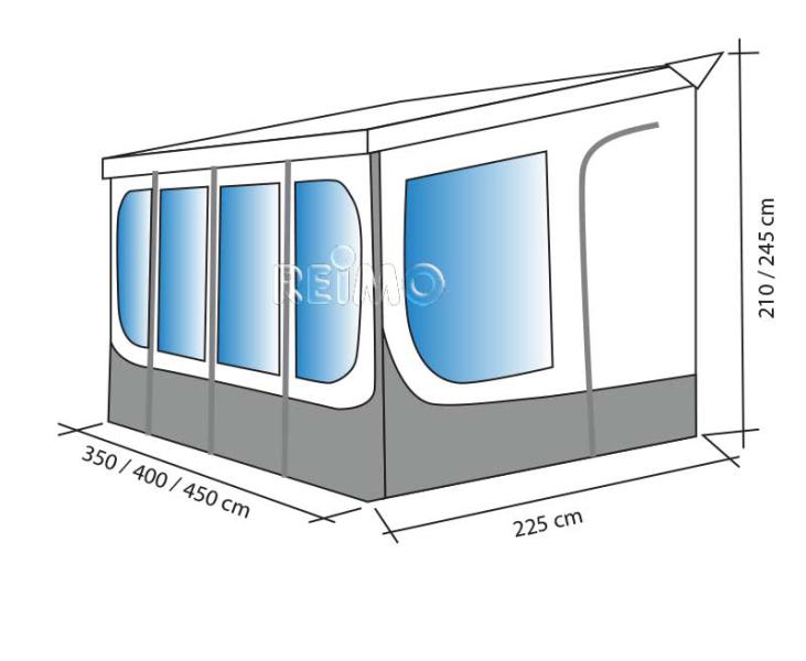 Carica immagine in Galleria Viewer, Pareti della tenda da sole per tetto tenda da sole Tetto istantaneo 400cm 937736
