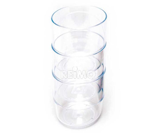 Bicchiere in plastica 300ml, 4-set, trasparente in polistirolo 94034