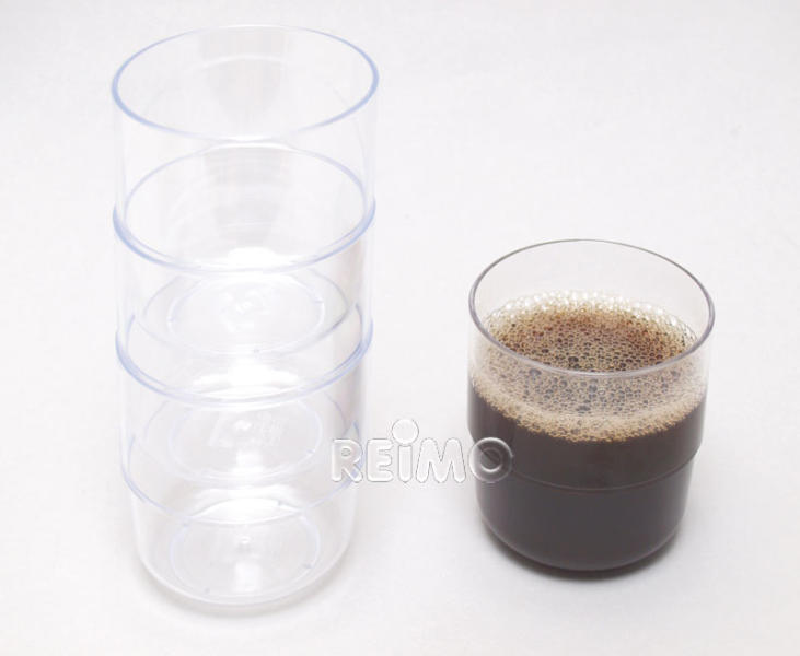 Load image into Gallery viewer, Bicchiere in plastica 300ml, 4-set, trasparente in polistirolo 94034
