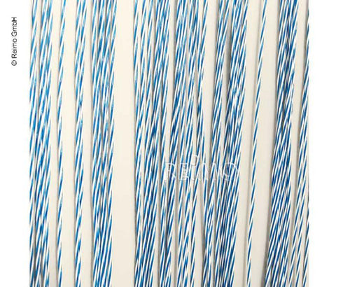 Tenda porta STRING, 100% PVC, 60x190cm, bianco/blu 952022