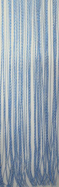 Tenda porta STRING, 100% PVC, 60x190cm, bianco/blu 952022
