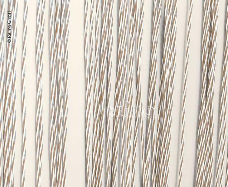 Carica immagine in Galleria Viewer, Tenda porta STRING, 100% PVC, 60x190cm, beige/marrone 952023
