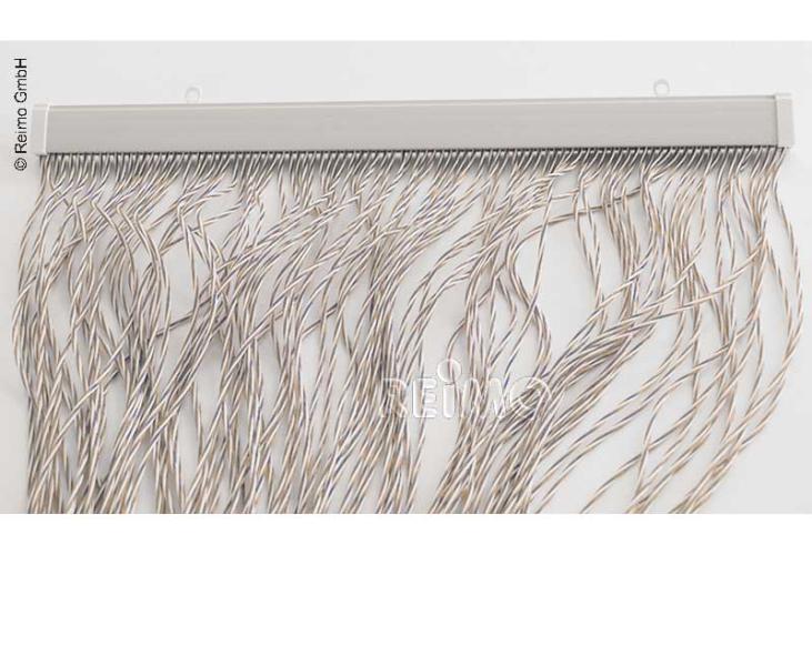 Carica immagine in Galleria Viewer, Tenda porta STRING, 100% PVC, 60x190cm, beige/marrone 952023
