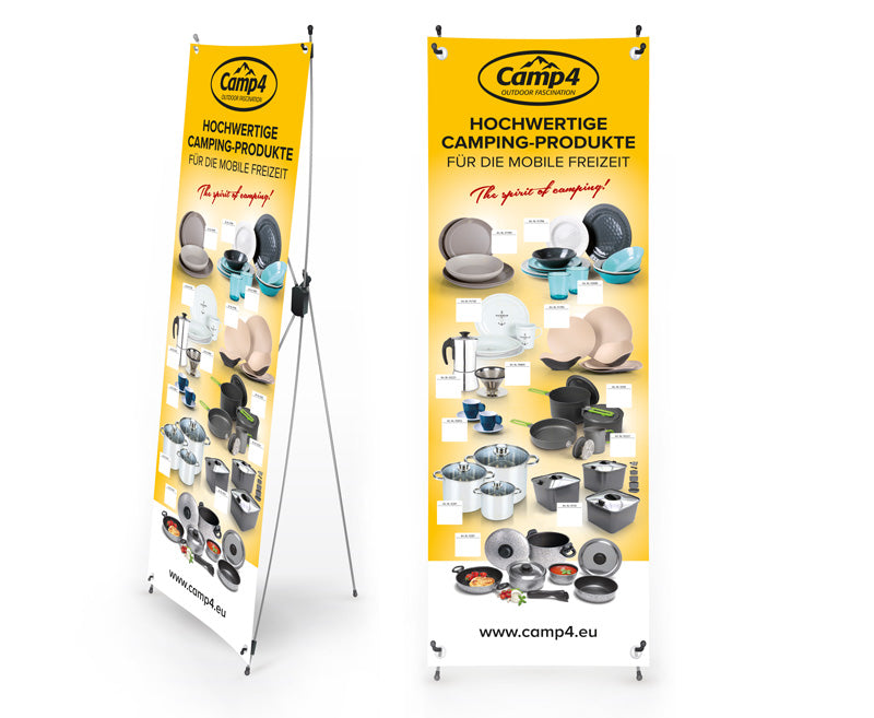 Carica immagine in Galleria Viewer, Camp4 X-Banner Haushaltsprodukte, Größe: 600x1800mm 953515
