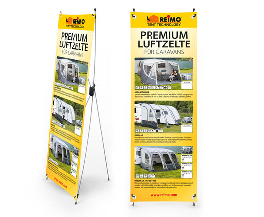 Reimo Tent Techn. X-Banner Luftzelte für Caravans, Größe: 600x1800mm 953519